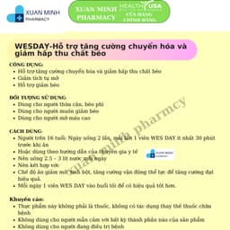 Viên uống hỗ trợ giảm cân ban ngày WesDay- Nhập khẩu Mỹ 2