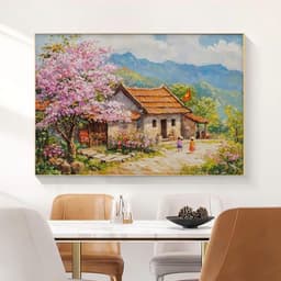 Tranh treo tường in canvas phong cảnh thiên nhiên Tây Bắc 80 x 60 cm 1