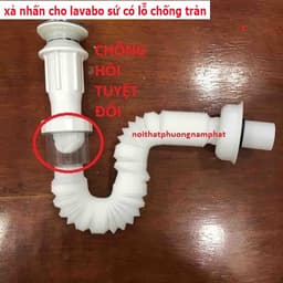 Bộ xả lavabo Xi phông chậu rửa mặt X09, bộ xả lavabo xả chậu rửa mặt xả ruột gà 5