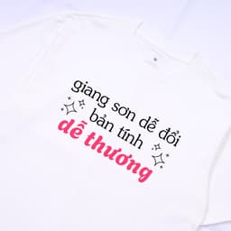 Áo Thun Giang Sơn Dễ Đổi, Bản Tính Dễ Thương Câu Nói Hài Hước Meme. 100% Cotton Form Oversize Nam Nữ 4