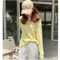 Áo thun giấy dài tay freesize form rộng ( cotton giấy -dài tay) chất mỏng co giản 7