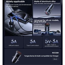 Cóc Sạc Nhanh 38W Xe Hơi Hoco Z52 và Cóc Sạc Nhanh 3A Xe Hơi ô Tô Remax RCC361 9