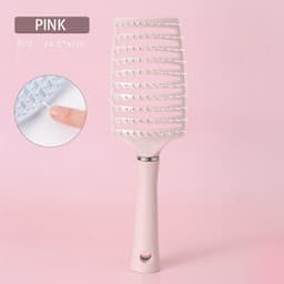 Lược chải tóc gỡ rối làm phồng tóc - lược bán nguyệt màu pastel siêu xinh 24x7cm -260901 6