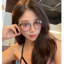 Gọng kính cận thời trang nam nữ ANDU dáng tròn chống tia UV chất liệu kim loại cao cấp - 6254 7