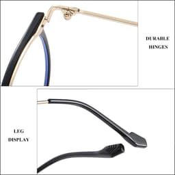 Gọng kính cận thời trang nam nữ ANDU dáng tròn chống tia UV chất liệu kim loại cao cấp - 6254 6