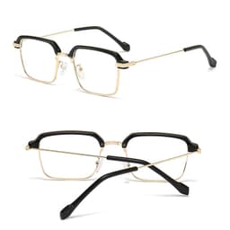 Gọng kính cận nửa viền thời trang nam nữ ANDU dáng vuông chống tia UV kim loại cao cấp - 01177 4