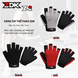 ZDK Z2 Găng Tay Hở Ngón Chạy Xe Máy, Xe Đạp Chống Nắng, Chống Trượt, Bao Tay Nam Nữ Cao Cấp 2