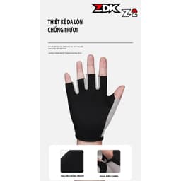 ZDK Z2 Găng Tay Hở Ngón Chạy Xe Máy, Xe Đạp Chống Nắng, Chống Trượt, Bao Tay Nam Nữ Cao Cấp 7
