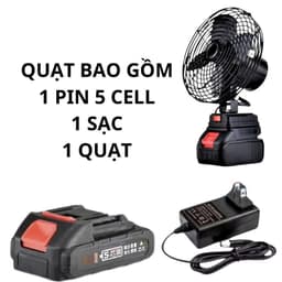 Quạt Tích Điện Mini DIDOOGLT Để Bàn Lượng Lớn 10 Cell Làm Mát Cực Nhanh, Sử Dụng Liên Tục Nhiều Giờ 5