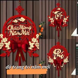 Treo trang trí tết Khánh nhung mẫu chữ 2025 , Dải decor tết treo cửa cao cấp 1