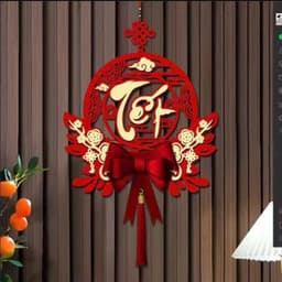 Treo trang trí tết Khánh nhung mẫu chữ 2025 , Dải decor tết treo cửa cao cấp 4