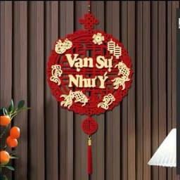 Treo trang trí tết Khánh nhung mẫu chữ 2025 , Dải decor tết treo cửa cao cấp 9