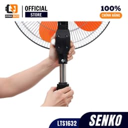 Quạt lửng lỡ Senko LTS1632 công suất 80W, quạt đứng gió mạnh lồng inox 7 cánh bảo hành 2 năm 6
