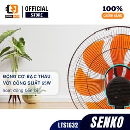 Quạt lửng lỡ Senko LTS1632 công suất 80W, quạt đứng gió mạnh lồng inox 7 cánh bảo hành 2 năm 4