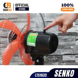Quạt lửng lỡ Senko LTS1632 công suất 80W, quạt đứng gió mạnh lồng inox 7 cánh bảo hành 2 năm 8
