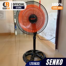 Quạt lửng lỡ Senko LTS1632 công suất 80W, quạt đứng gió mạnh lồng inox 7 cánh bảo hành 2 năm 9