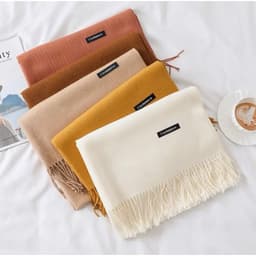 Khăn Choàng Cổ Cashmere Lông Cừu, Bản To 200 x 70cm Dành Cho Nam Nữ, Ấm Áp Mùa Đông Chắc Chắn 7