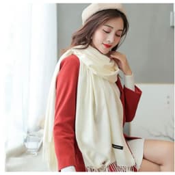 Khăn Choàng Cổ Cashmere Lông Cừu, Bản To 200 x 70cm Dành Cho Nam Nữ, Ấm Áp Mùa Đông Chắc Chắn 4