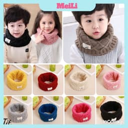 KHĂN LEN ỐNG CỔ LỌ CHO BÉ - Khăn ống hàn quốc quàng cổ cho bé trai, bé gái (tuyển sỉ) 1