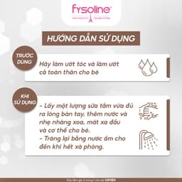 Sữa Tắm Gội 2 trong 1 cho bé Gifrer 500ml - Tinh chất Cúc Vạn Thọ Kháng khuẩn tăng cường độ ẩm - Fysoline 6