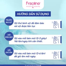 Fysoline - Xịt nước muối biển sâu Pháp 100ml - Vệ sinh, giữ ẩm, cân bằng sinh lý niêm mạc mũi 4