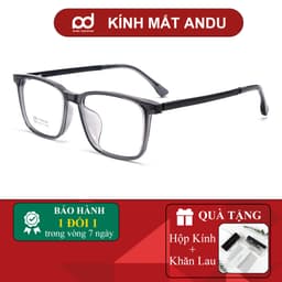 Gọng kính cận thời trang nam nữ  NARO EYEWEAR dáng chữ nhật chất liệu nhựa và titanium - 6066 1