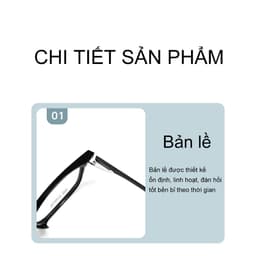 Gọng kính cận thời trang nam nữ  NARO EYEWEAR dáng chữ nhật chất liệu nhựa và titanium - 6066 8