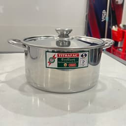 ( 1 đáy ) Nồi Inox TITHAFAC Dùng Được Bếp Từ-Nồi Inox Nấu Canh 6