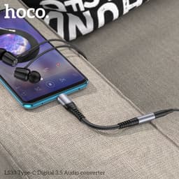 Cáp Chuyển HOCO UA16 Type c to hdmi Hoco UA16 và Cáp chuyển Type C ra tai nghe 3.5mm Hoco LS33 9