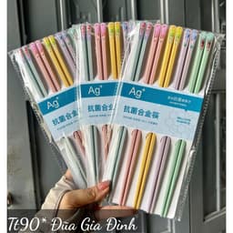 Đũa ăn cơm , SET 10 đôi đũa sợi thủy tinh Nhật Bản kháng khuẩn chống ẩm mốc, Đũa ăn sợi thuỷ tinh chịu nhiệt 5