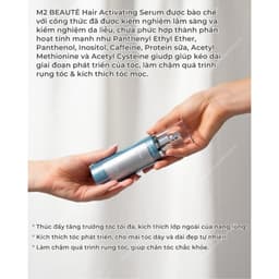 [CÓ BILL] SERUM KÍCH HOẠT TÓC, MỌC TÓC CHẮC KHOẺ VÀ GIẢM RỤNG TÓC M2 BEAUTÉ HAIR ACTIVATING SERUM 120ML 2