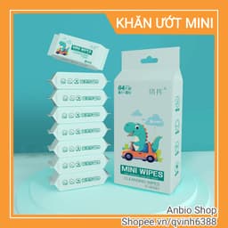 Khăn ướt mini bỏ túi, bịch 8 gói, 8 tờ/gói 1