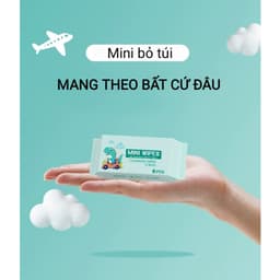 Khăn ướt mini bỏ túi, bịch 8 gói, 8 tờ/gói 3