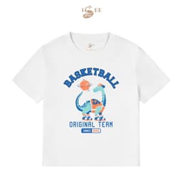Áo Thun Bé Trai Form Rộng Chất Liệu Cotton In Họa Tiết Khủng Long BASKETBALL Cho Bé Từ 2 Đến 12 Tuổi - ISEE VN 2
