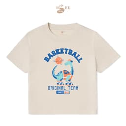 Áo Thun Bé Trai Form Rộng Chất Liệu Cotton In Họa Tiết Khủng Long BASKETBALL Cho Bé Từ 2 Đến 12 Tuổi - ISEE VN 4