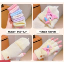Găng tay Bao tay lông giữ ấm trẻ em từ 4-12 tuổi, hoạt hình hottrend dễ thương ấm áp trong mùa đông 7