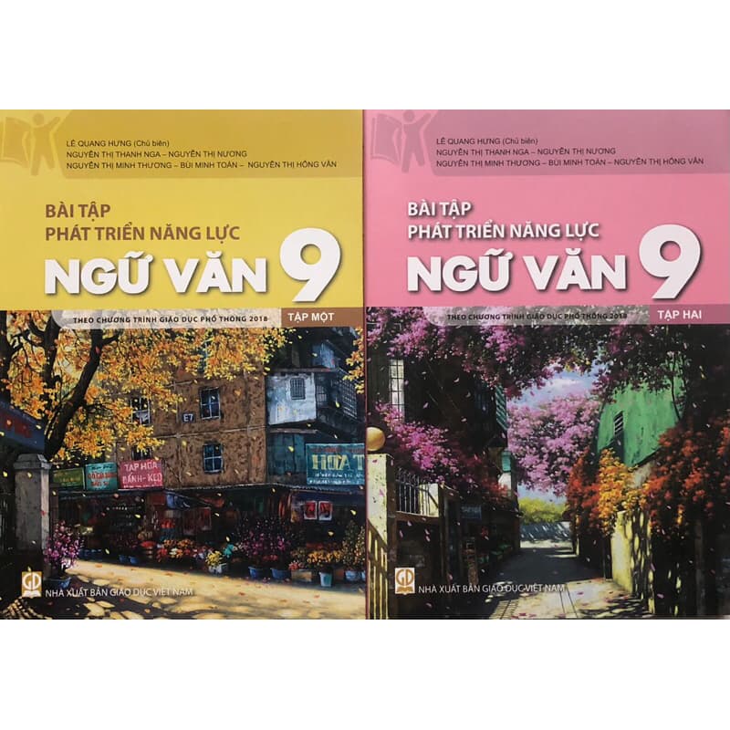 Sách - Bài tập phát triển năng lực Ngữ Văn 9(Tập một + Tập hai)Theo chương trình GDPtT 2018