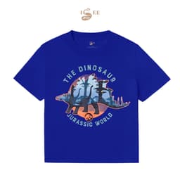 [ĐỦ SIZE 9KG-90KG] Áo Thun Bé Trai Form Rộng Chất Liệu Cotton In Họa Tiết Khủng Long DINOSAUR JURASSIC Cho Bé  ISEE VN 7