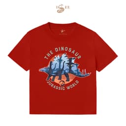 [ĐỦ SIZE 9KG-90KG] Áo Thun Bé Trai Form Rộng Chất Liệu Cotton In Họa Tiết Khủng Long DINOSAUR JURASSIC Cho Bé  ISEE VN 5