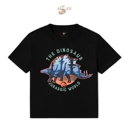 [ĐỦ SIZE 9KG-90KG] Áo Thun Bé Trai Form Rộng Chất Liệu Cotton In Họa Tiết Khủng Long DINOSAUR JURASSIC Cho Bé  ISEE VN 2
