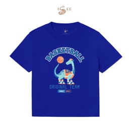 Áo Thun Bé Trai Form Rộng Chất Liệu Cotton In Họa Tiết Khủng Long BASKETBALL Cho Bé Từ 2 Đến 12 Tuổi - ISEE VN 7