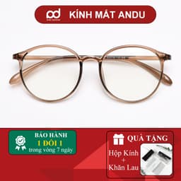 Gọng kính cận thời trang nam nữ ANDU EYEWEAR dáng tròn chất liệu nhựa dẻo siêu nhẹ siêu bền - 7121 1