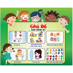 Tranh 10 Chủ đề lớn Mầm Non chất liệu decan có sẵn keo bóc dán (theo sát giáo án) 2