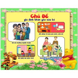 Tranh 10 Chủ đề lớn Mầm Non chất liệu decan có sẵn keo bóc dán (theo sát giáo án) 5