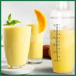 Bình lắc shaker Việt Nhật nhựa chia vạch đen chuyên dùng trong pha chế bao gồm nắp 320ml/460ml/600ml Mixmore 3