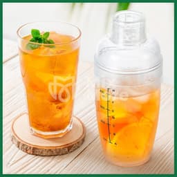 Bình lắc shaker Việt Nhật nhựa chia vạch đen chuyên dùng trong pha chế bao gồm nắp 320ml/460ml/600ml Mixmore 2