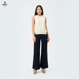 [ẨN] Áo Gile nữ GENVIET JEANS chất liệu Len form Suông Vừa 8814 3