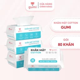 Khăn mặt khô Gumi, khăn lau đa năng dùng một lần lau khô, lau ướt 6