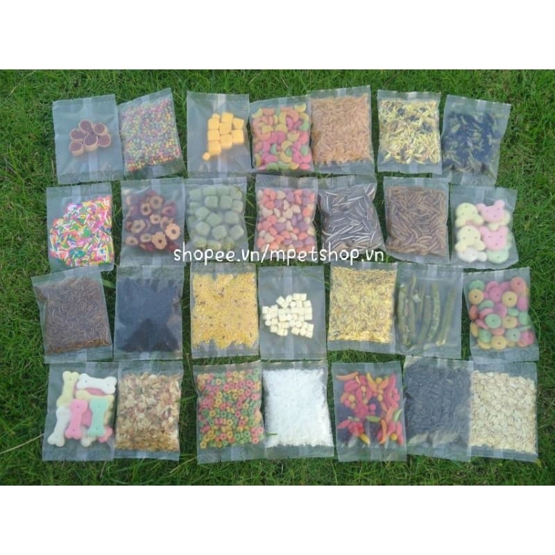 Tổng hợp các loại ăn dặm chuyên VỖ BÉO, MƯỢT LÔNG cho hamster , sóc, nhím, bọ ú