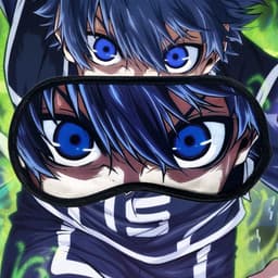 Bịt Mắt Ngủ in hình Blue lock Nagi Isagi - Miếng che mắt ngủ êm ái Phụ kiện cosplay 3